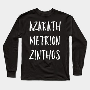 Azarath Metrion Zinthos Long Sleeve T-Shirt